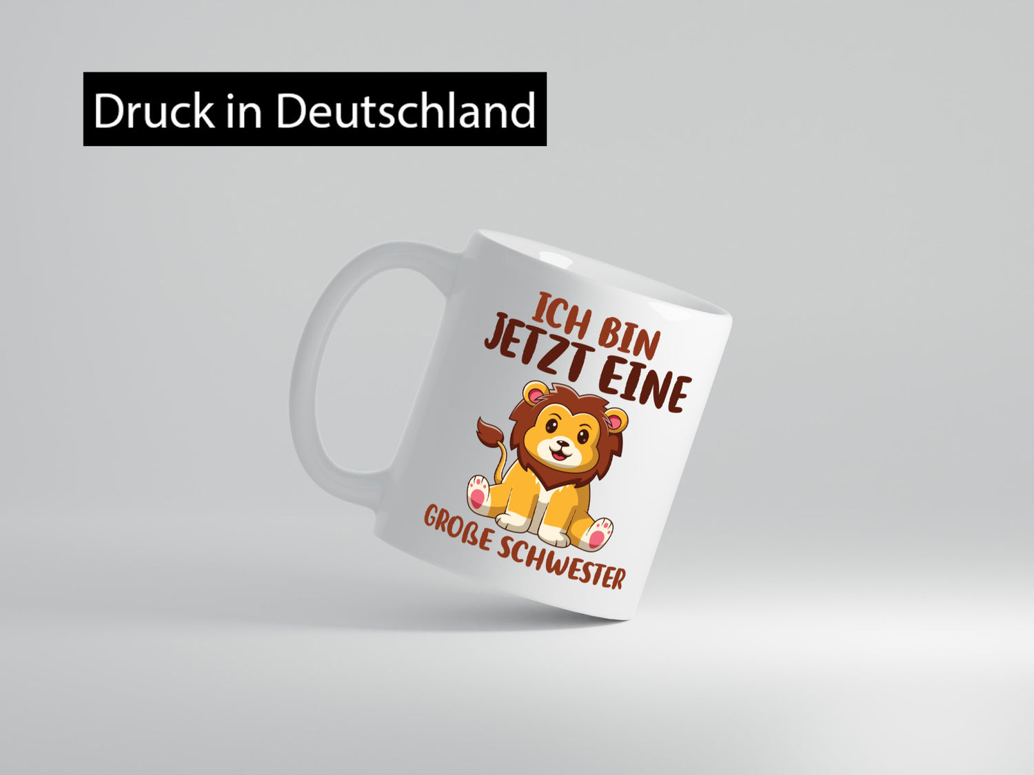 Ich bin jetzt eine Große Schwester | Löwen Geschwister Geschenk Humor