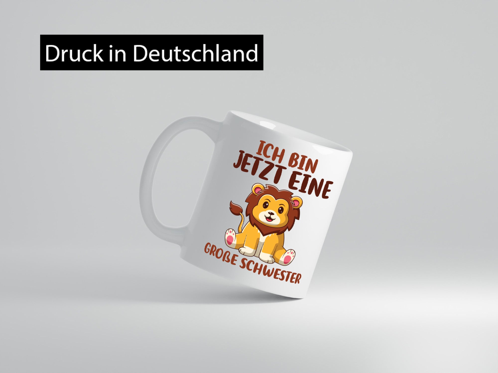 Ich bin jetzt eine Große Schwester | Löwen Geschwister Geschenk Humor