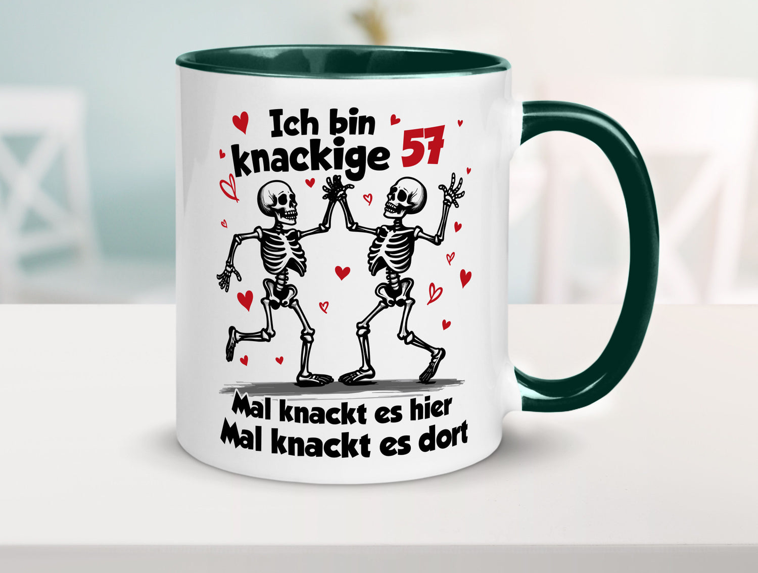 57. Geburtstag | Knackige 57 Ich bin alt lustig Geschenkidee Geschenk Tasse