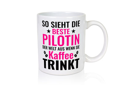 Kaffee trinkt: Pilotin | Definition Piloten Humor Geschenkidee Tasse