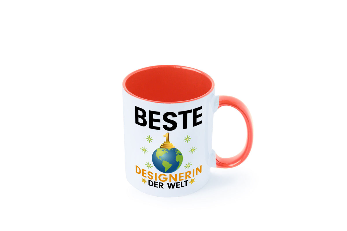 Welt Beste Designerin | Mode lustiger Spruch Geschenk Humor Geschenkidee Tasse