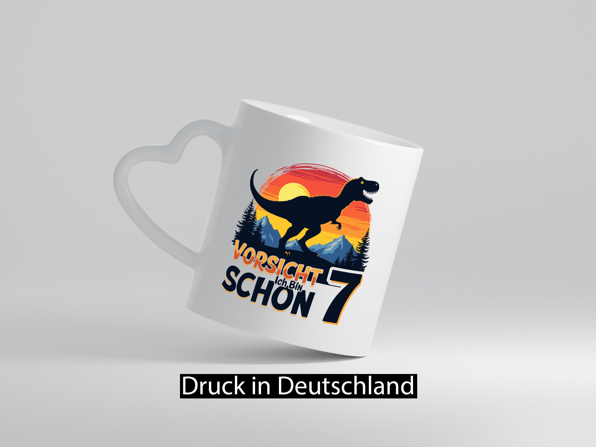 7. Geburtstag | 7 Jahre Dinosaurier v2 Geschenk Geschenkidee lustiger Spruch
