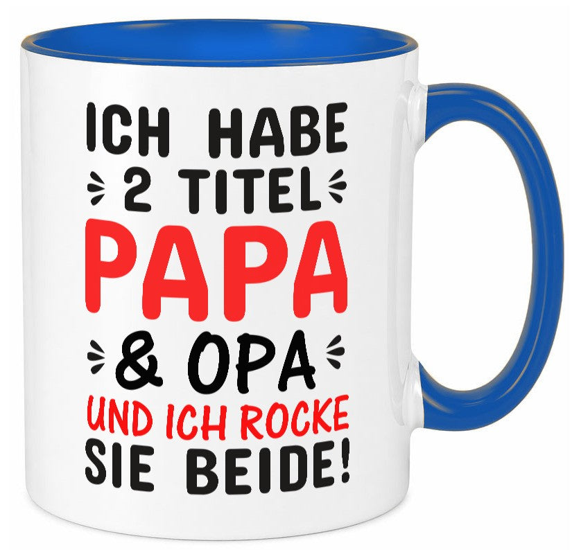 Papa und Opa | Männer Tasse Rocker Humor Geschenkidee Familie