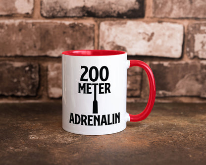 200 Meter Adrenalin v2 lustig Humor Geschenkidee Geschenk Tasse