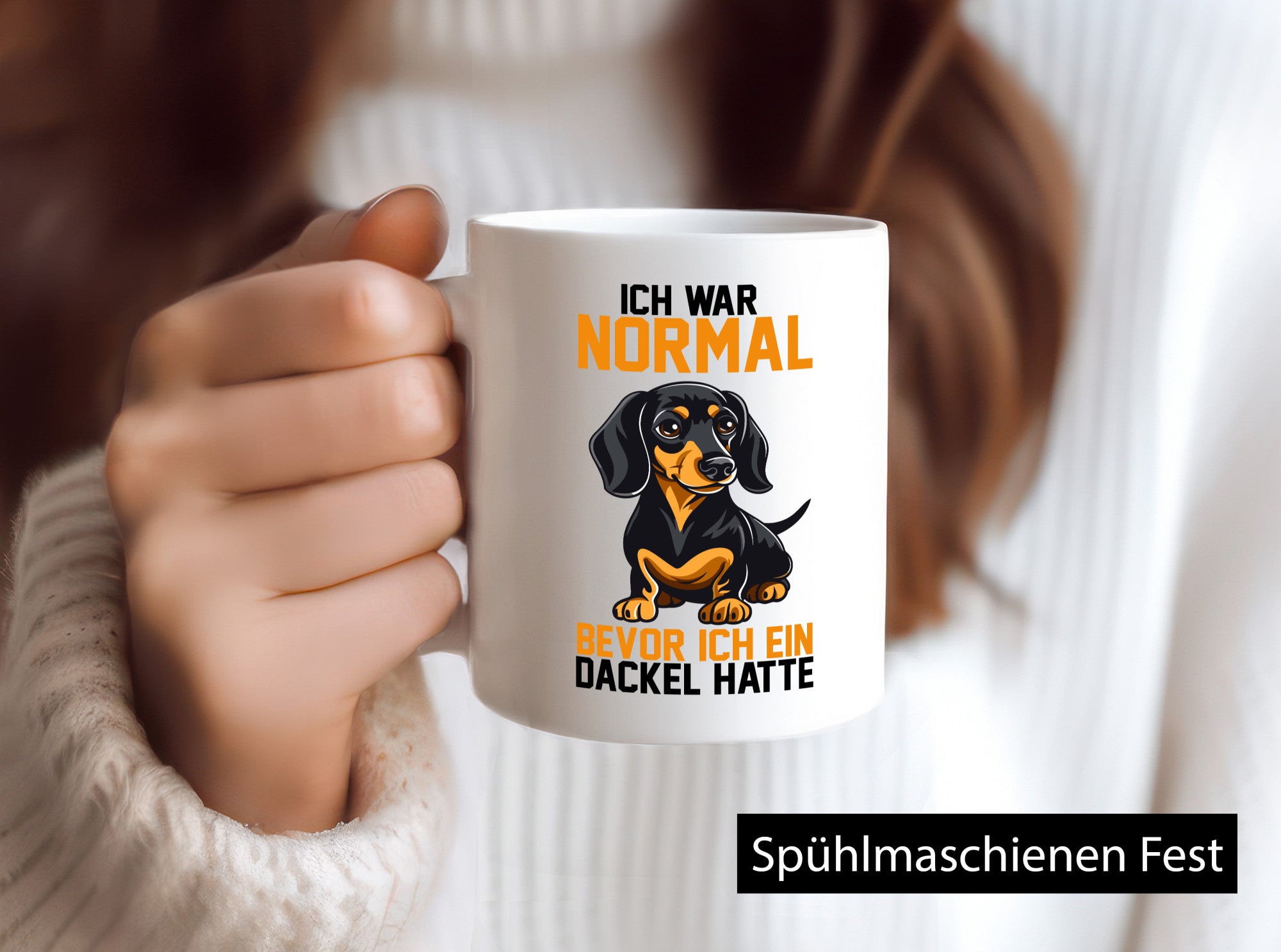Ich war normal bevor ein Dackel hatte | Geschenkidee Humor Tasse