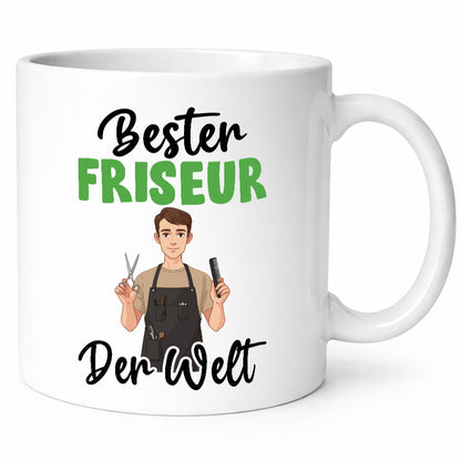 Bester Friseur | Frisuer lustiger Spruch Geschenk Humor Geschenkidee Tasse