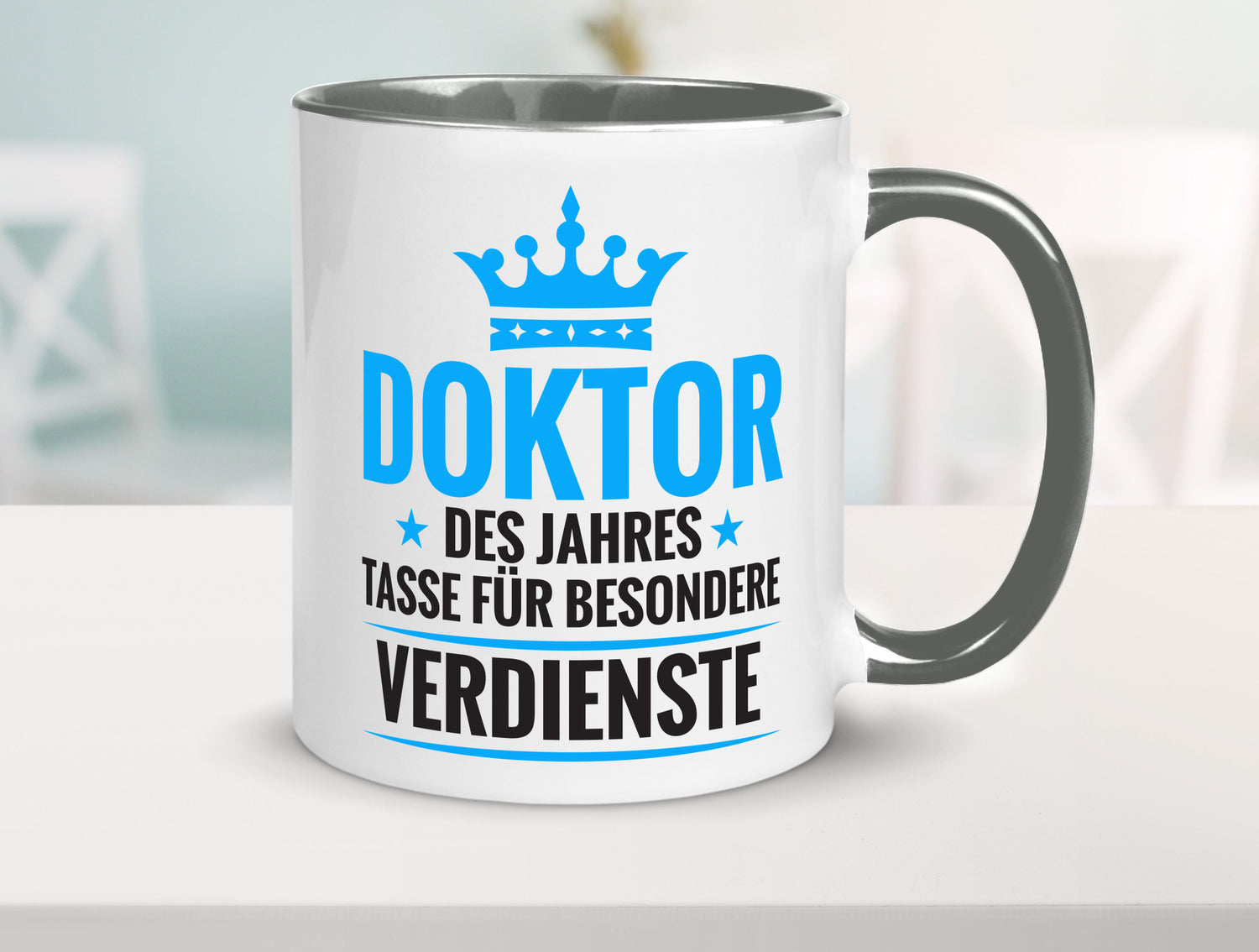 Besonderer Verdienst: Doktor | Doktorand Doktortitel Humor Geschenkidee Tasse