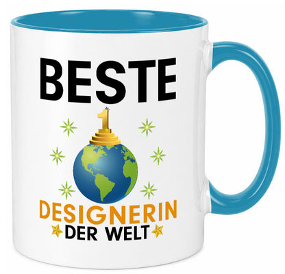 Welt Beste Designerin | Mode lustiger Spruch Geschenk Humor Geschenkidee Tasse
