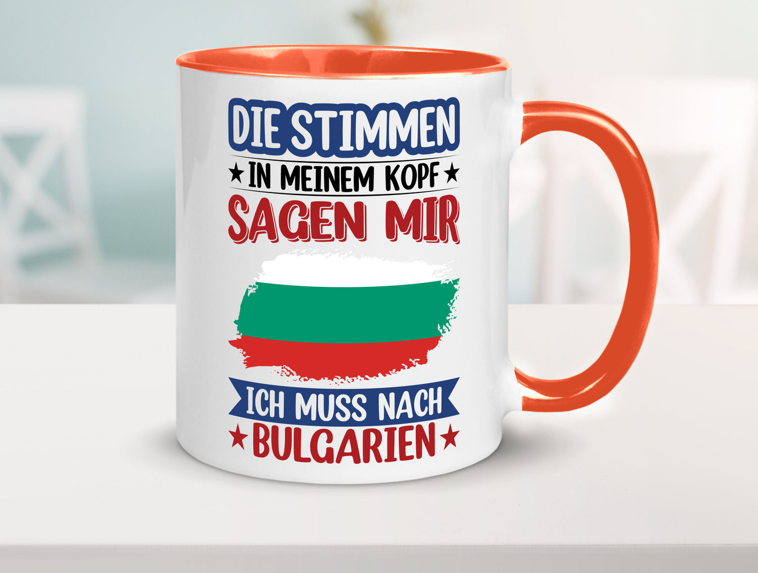 Bulgarien | Urlaub Stimmen in meinem Kopf Traumland Humor Geschenkidee Tasse