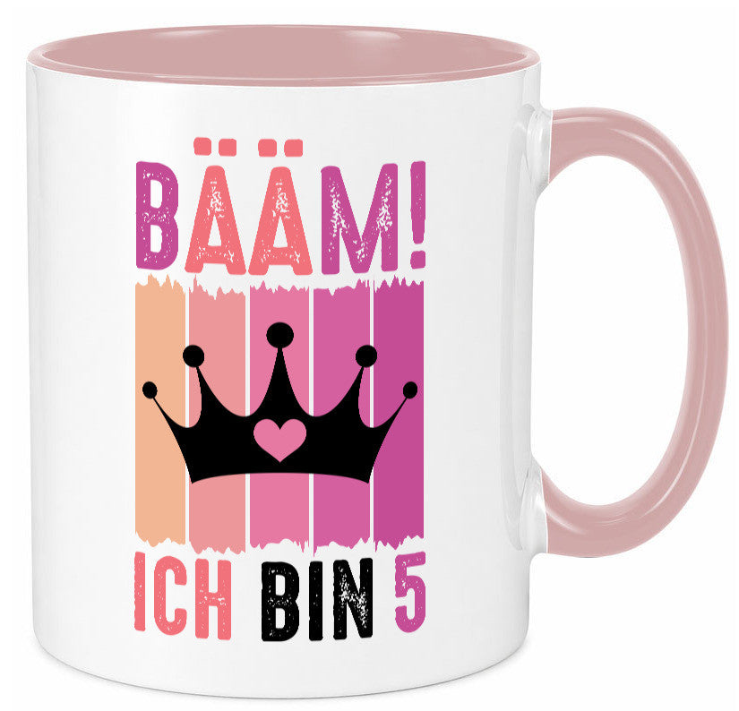 5. Geburtstag | 5 Jahre Bääm ich bin Krone lustiger Spruch Geschenk Tasse