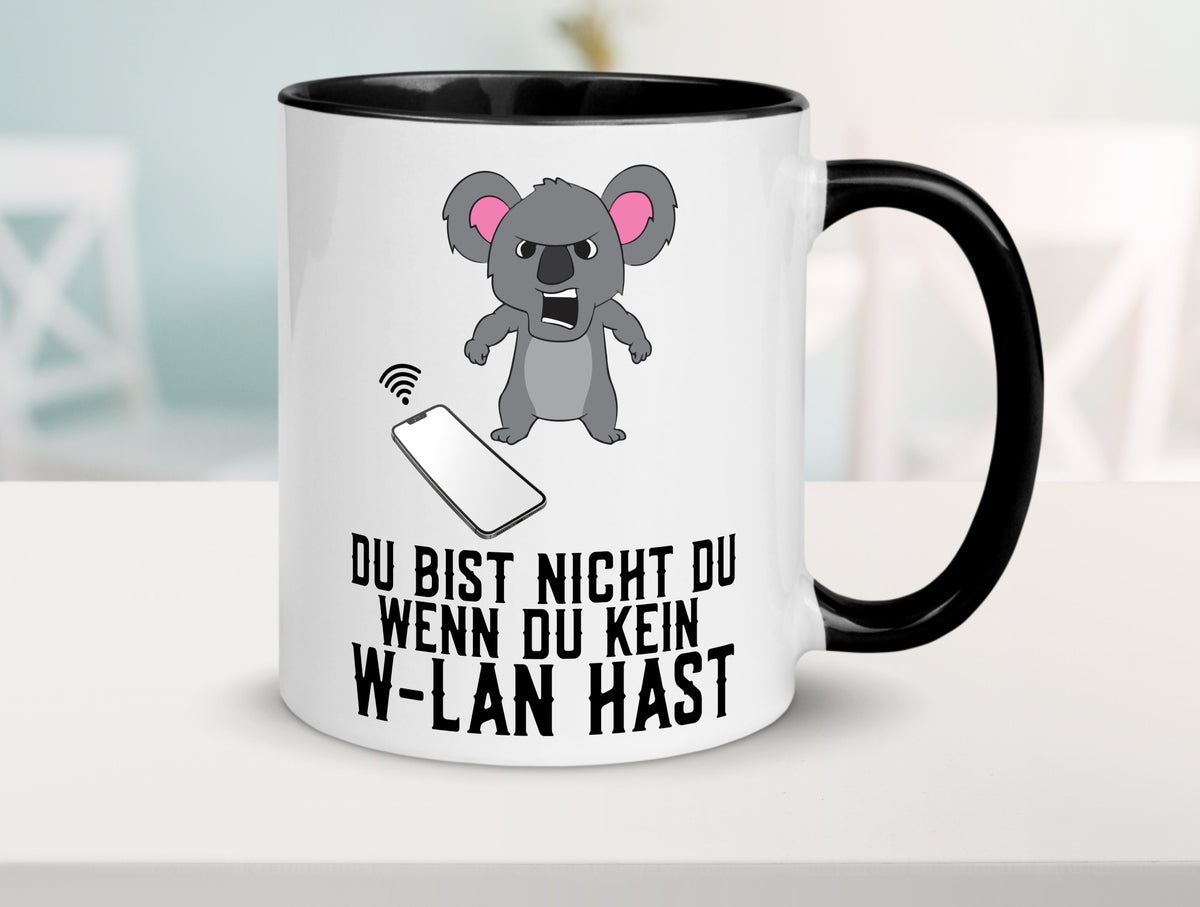 Du bist nicht | wütender Bär WLAN Computer Nerd Geschenkidee Humor Tasse