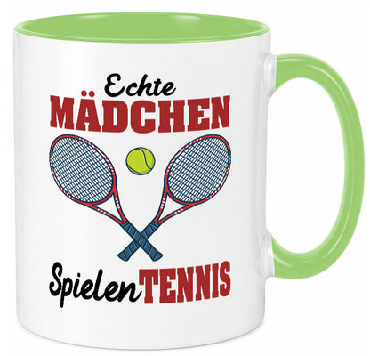 Echte Mädchen Spielen Tennis | Sport Geschenkidee Humor Tasse