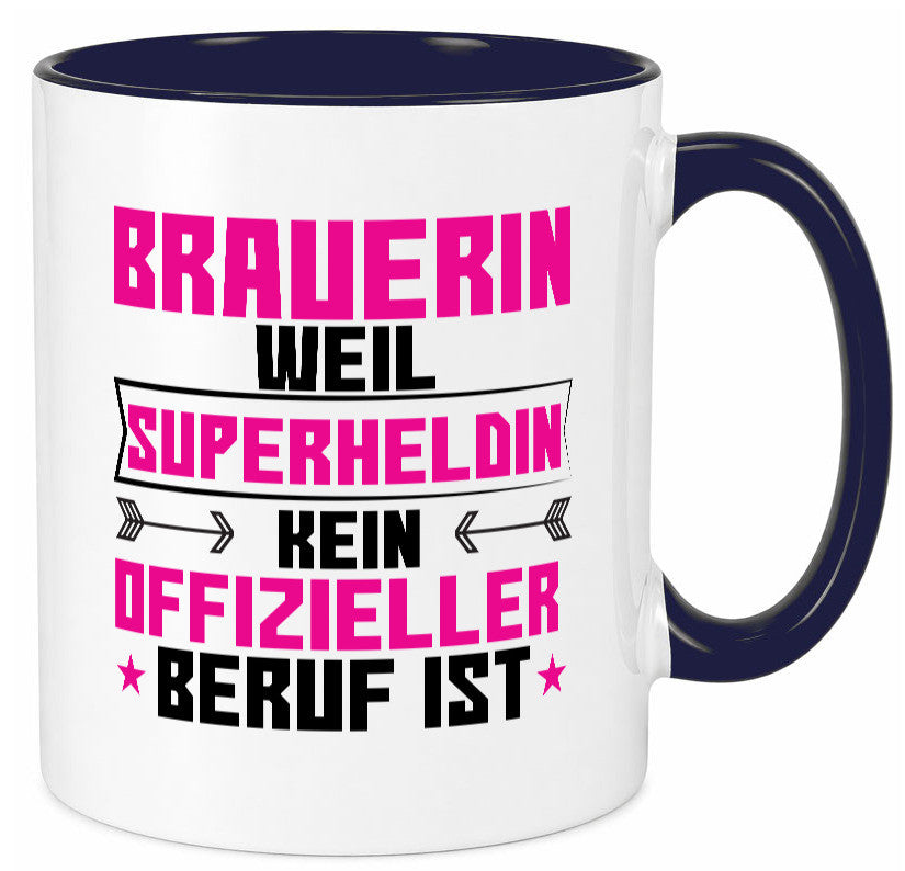 Superheldin Brauerin | Bier Brauerei Humor Geschenkidee Tasse