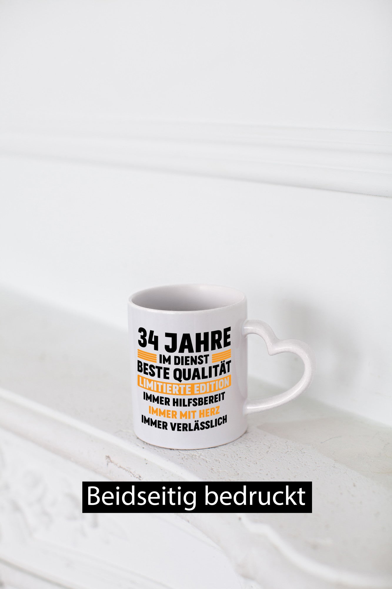 34 Jahre im Dienst | Jubiläum Arbeit v2 Humor Kollegen Büro Geschenkidee Tasse