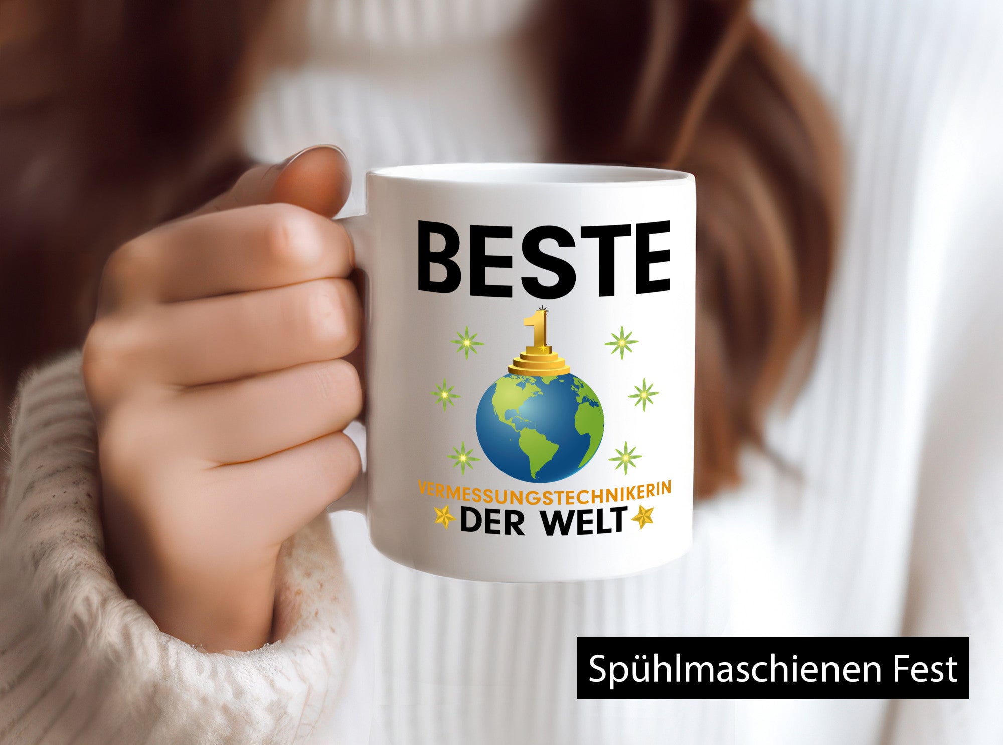 Weltbeste Vermessungstechnikerin | Techniker-Humor Geschenkidee Tasse