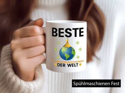 Weltbeste Vermessungstechnikerin | Techniker-Humor Geschenkidee Tasse
