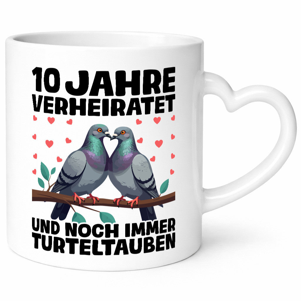 10 Jahre verheiratet | Turteltauben Ehe Ehepaar Geschenk Humor Geschenkidee