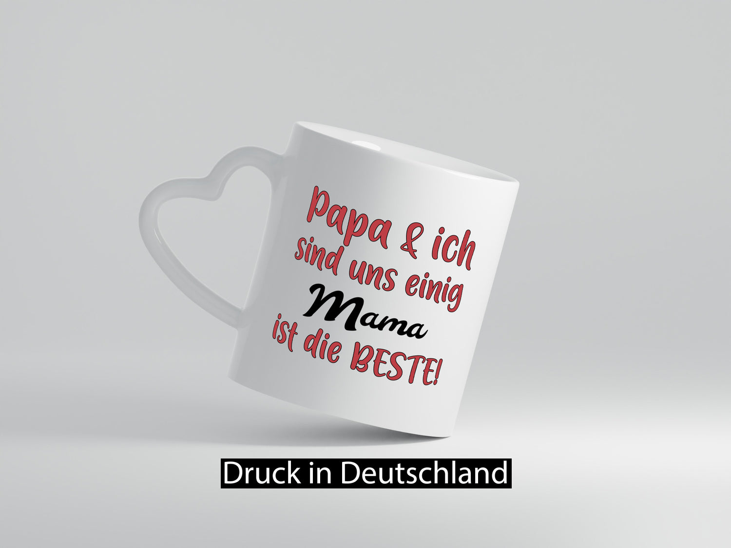Papa &amp; ich sind uns einig | Mama ist die Beste Geschenkidee Familie Humor Tasse