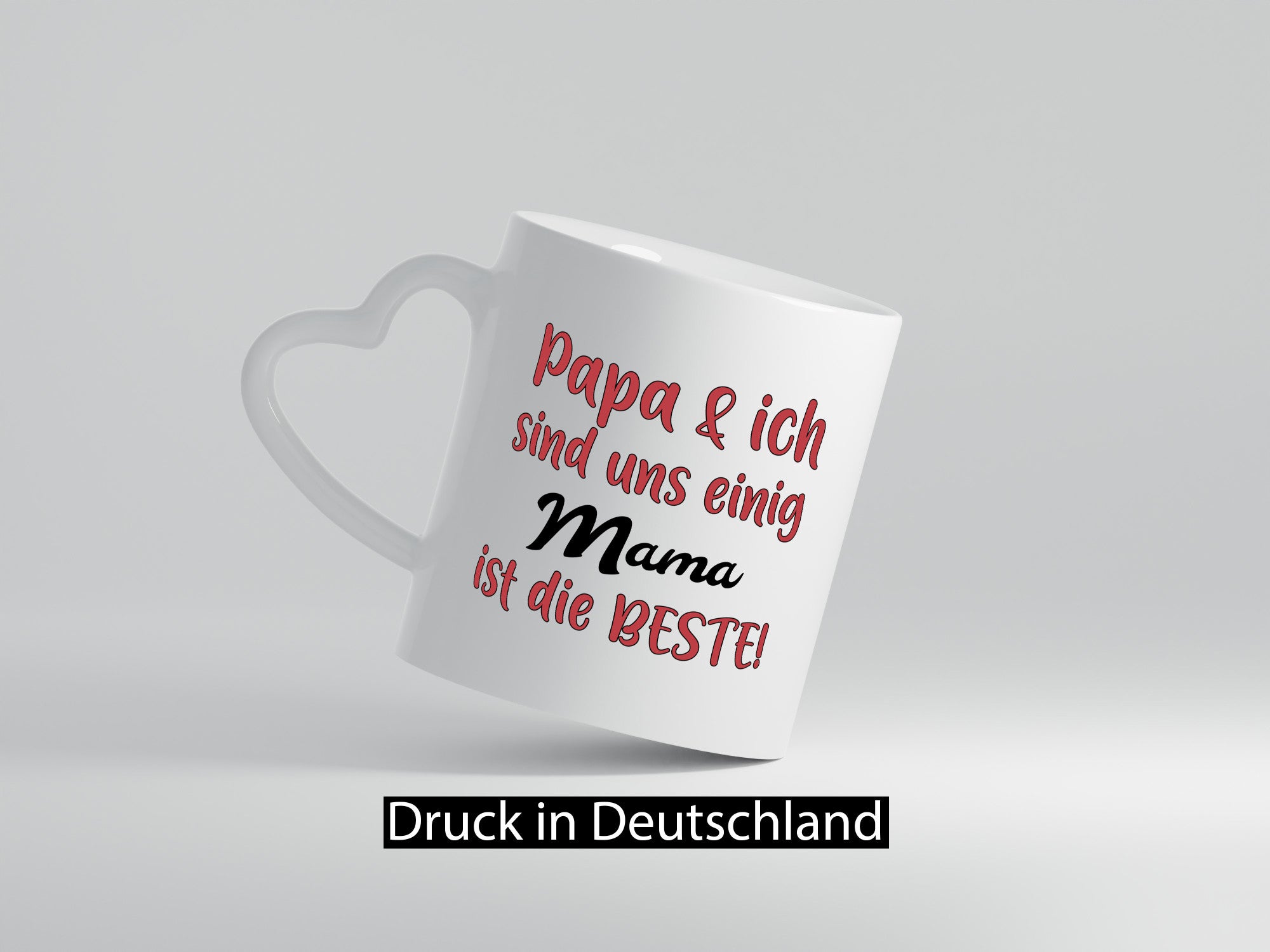 Papa &amp; ich sind uns einig | Mama ist die Beste Geschenkidee Familie Humor Tasse