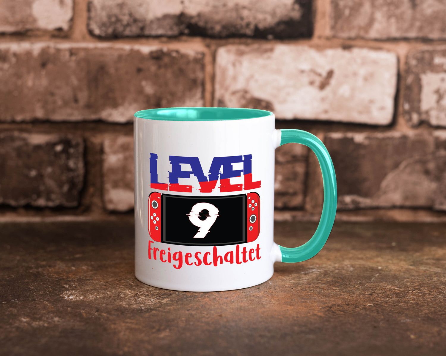 Level 9 Freigeschaltet | 9. Geburtstag Zocker Gamer Humor Geschenkidee Tasse