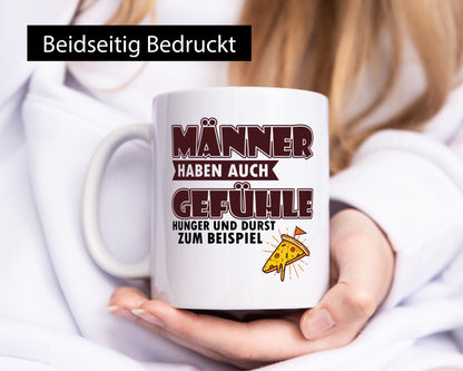 Männer haben auch Gefühle Geschenk Humor Geschenkidee lustiger Spruch Tasse