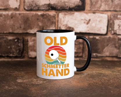 Old Schmetterhand | Vereinssport Tischtennis Spruch lustiger Geschenk Humor Tasse