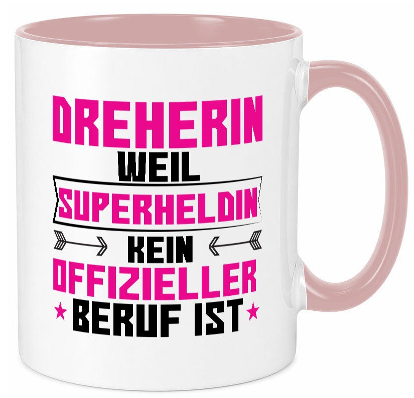 Superheldin Dreherin | Fräser Dreher Humor Geschenkidee Tasse