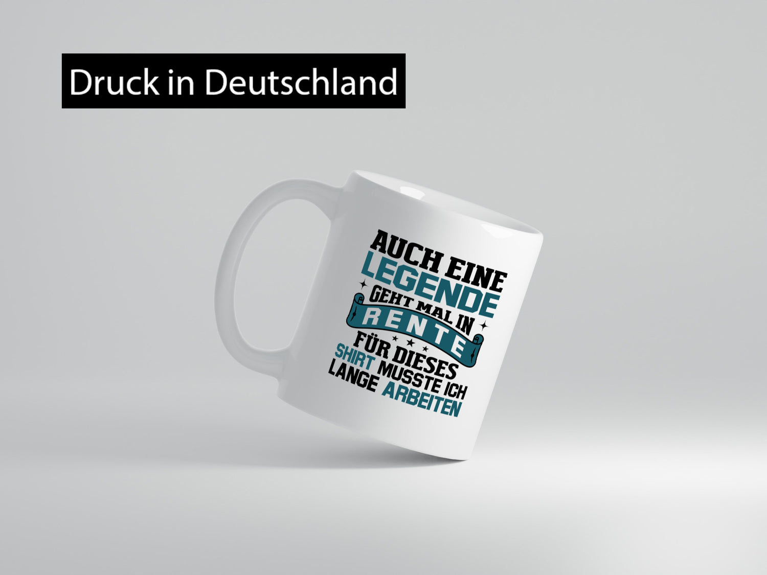 Legende geht in Rente | Sterne lustiger Spruch Geschenk Humor Geschenkidee Tasse
