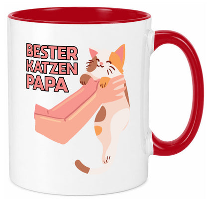 Bester Katzenpapa | Katze Gabel Geschenk Tierliebhaber Humor lustiger Spruch