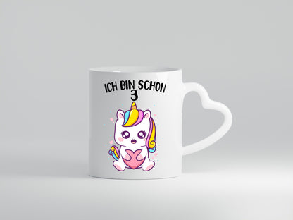 3. Geburtstag | Ich bin schon 3 Jahre Einhorn Mädchen lustig Geschenkidee