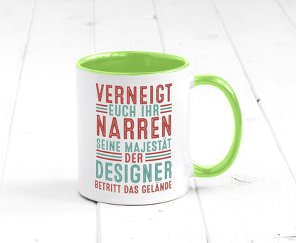 Verneigt euch: Designer Beruf | Mode v2 Humor Arbeit Kollegen Büro Geschenkidee