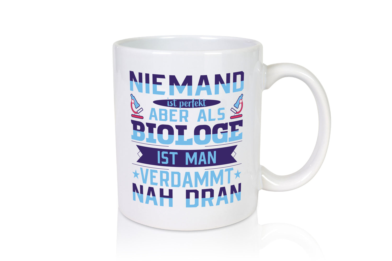 Biologist - Almost Perfect | Microscope Humor Gift Mug