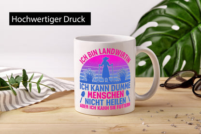 Ich bin Landwirtin | Landwirt Bauer lustig Humor Geschenkidee Geschenk Tasse