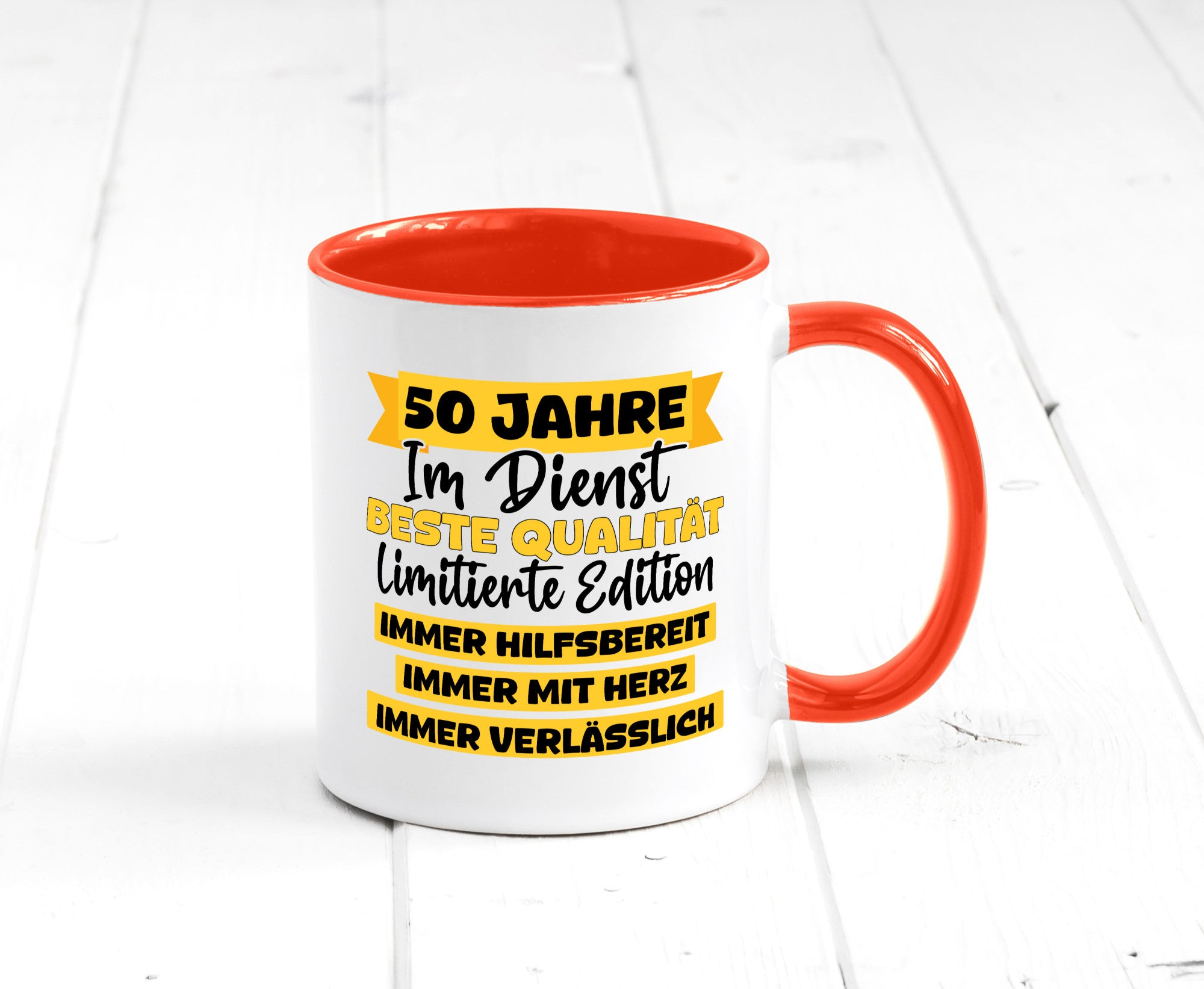 50 Jahre im Dienst | Jubiläum Arbeit v8 lustiger Spruch Geschenk Kollegen Büro