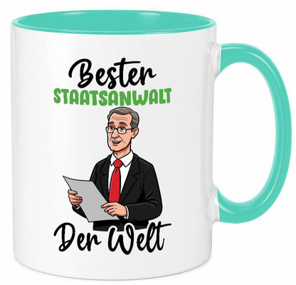 Bester Staatsanwalt | Anwalt Jurist v2 Geschenkidee Humor Tasse