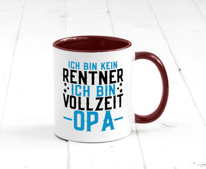 Rentner | Vollzeit Opa Pension Ruhestand Großvater lustiger Spruch Geschenk