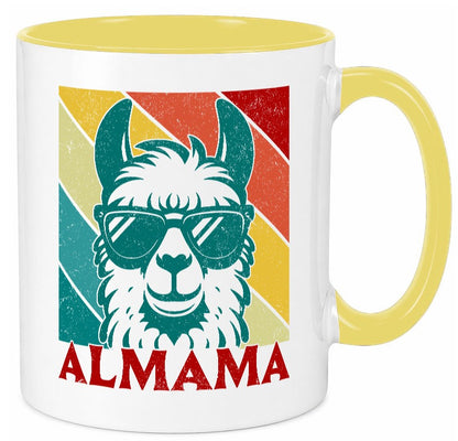 Almama | Lama Mutter Muttertag lustig Familie Geschenkidee Geschenk Tasse