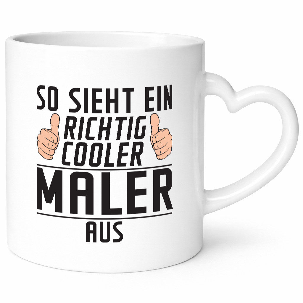 Richtig Cooler Maler | Malerei lustiger Spruch Geschenk Humor Geschenkidee Tasse