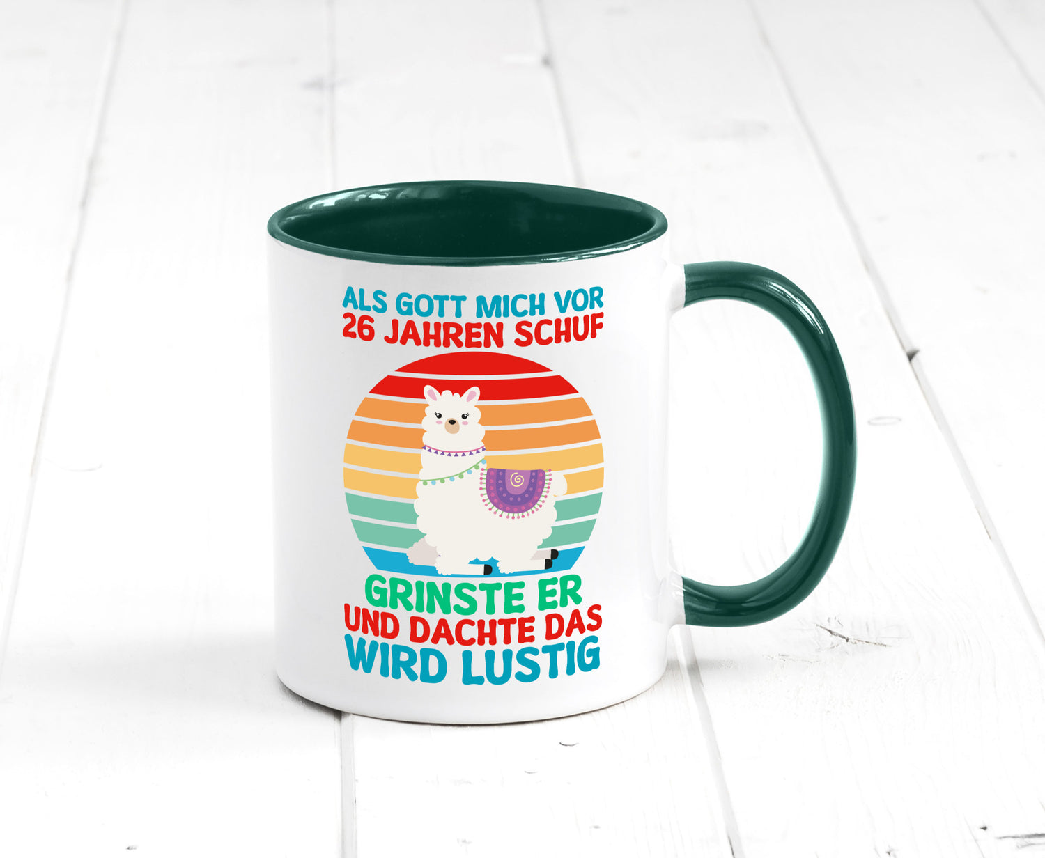 26. Geburtstag | 26 Jahre Gut Schuf mich Lama v2 lustiger Spruch Geschenk