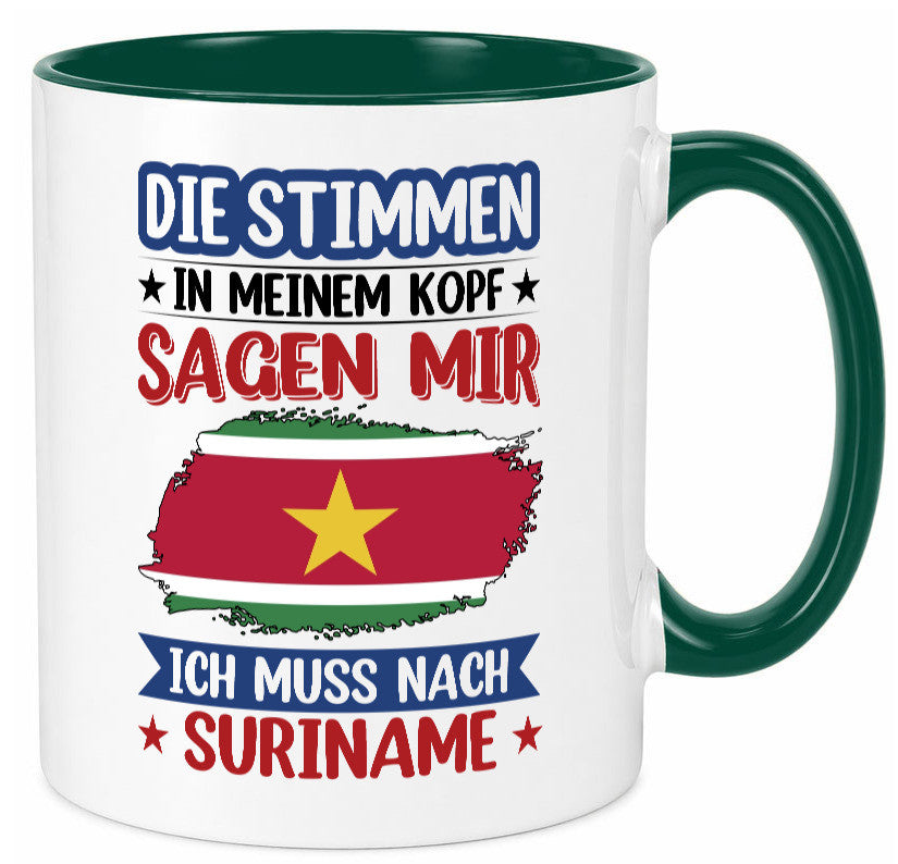 Suriname | Urlaub Stimmen in meinem Kopf Traumland v2 Geschenk Humor