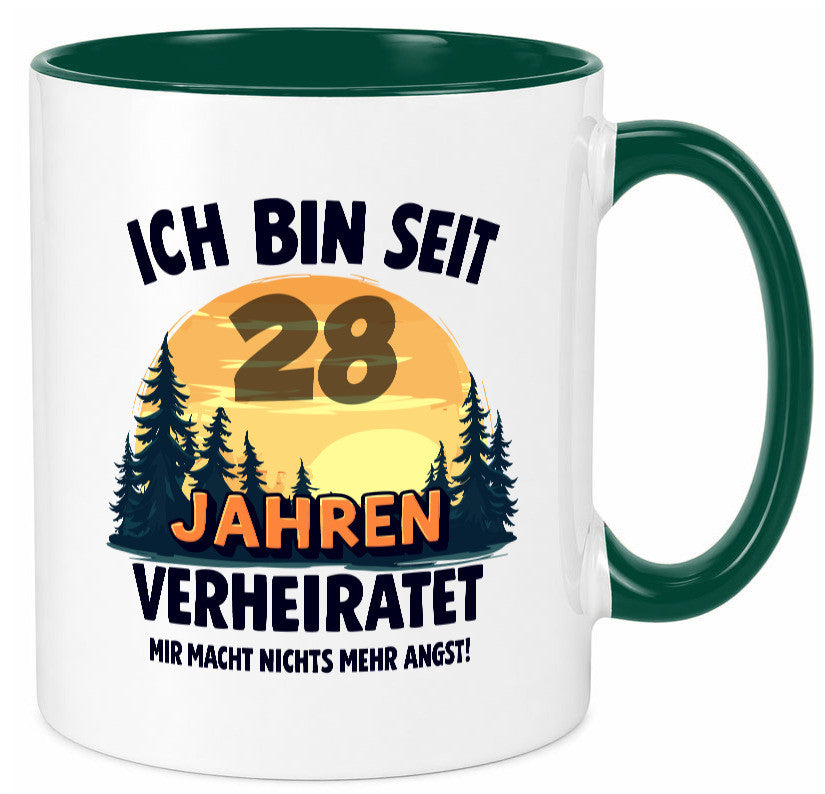 Ich bin Verheiratet | 28. Hochzeitstag Ehepaar v2 lustiger Spruch Geschenk