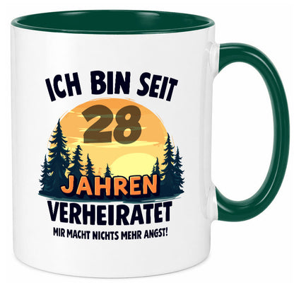 Ich bin Verheiratet | 28. Hochzeitstag Ehepaar v2 lustiger Spruch Geschenk