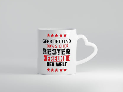 Geprüft &amp; Sicher bester Freund | Freundschaft lustiger Spruch Geschenk Humor