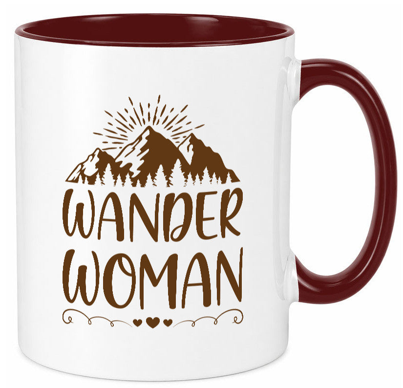 Wander Woman | Berge Herzen Geschenk Familie Geschenkidee lustiger Spruch Tasse