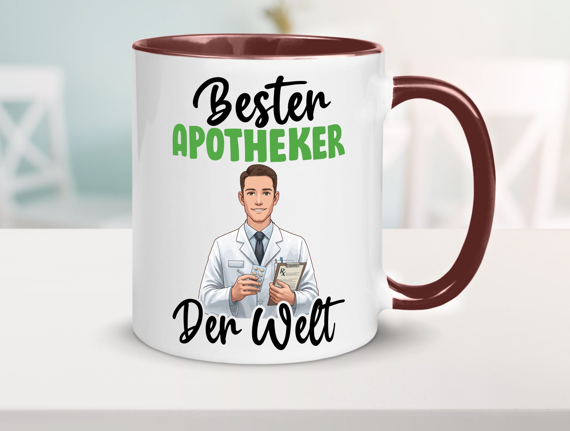 Bester Apotheker | Apotheke Pharmazie v2 Humor Geschenkidee Tasse