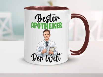Bester Apotheker | Apotheke Pharmazie v2 Humor Geschenkidee Tasse