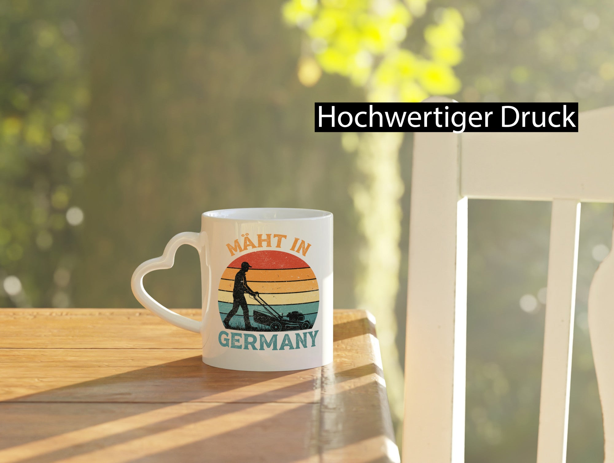 Mäht in Germany | Rasenmäher Landschaftsgärtner Humor Geschenkidee Tasse