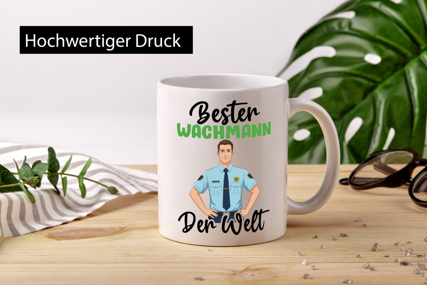 Bester Wachmann | Wachpersonal Nachtwächter v2 Geschenk Humor Geschenkidee