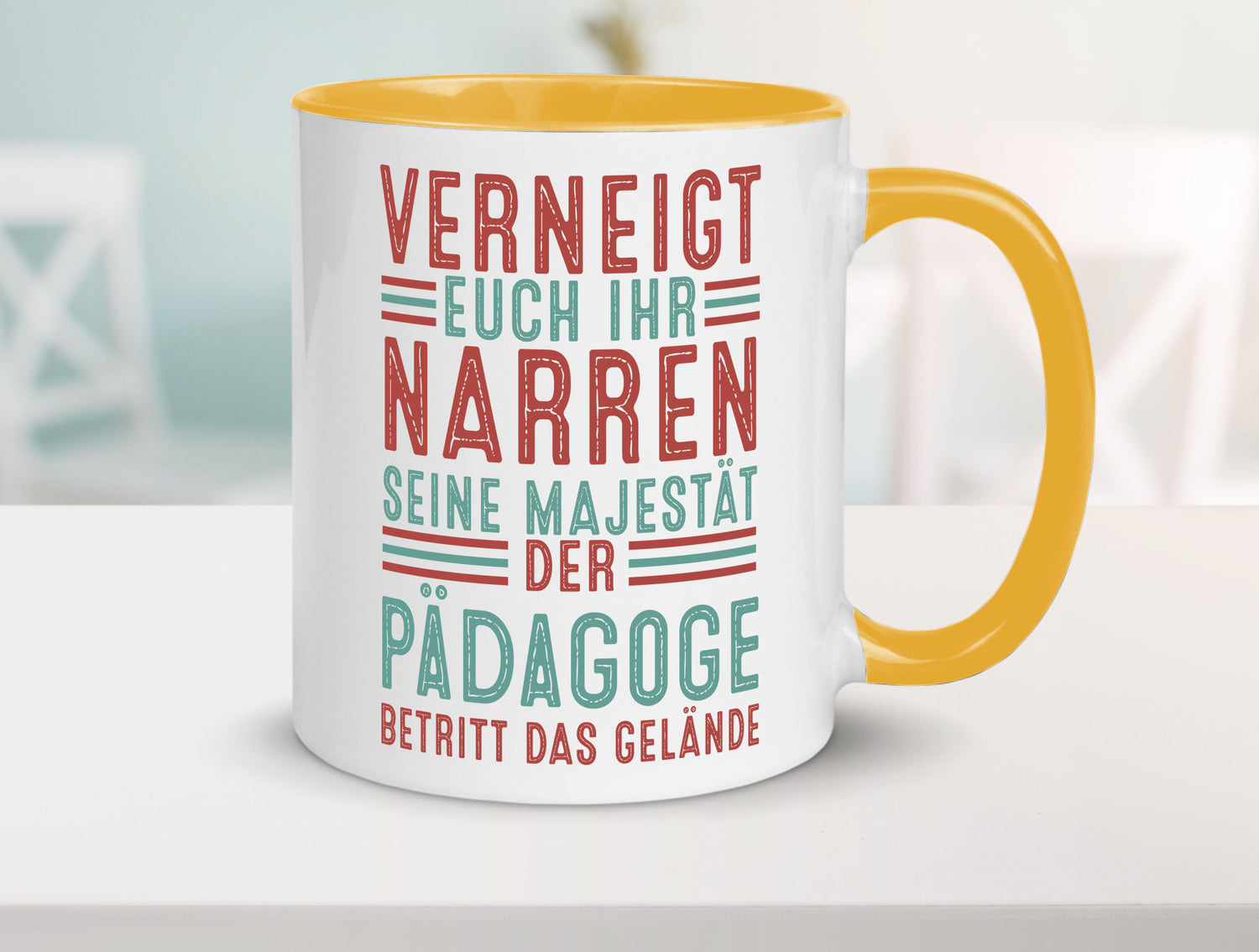 Verneigt euch: Pädagoge | Pädagogik Humor Geschenkidee Tasse
