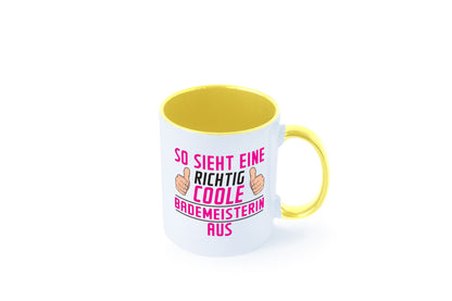 Richtig Coole Bademeisterin | Schwimmmeisterin Geschenk Humor Geschenkidee Tasse